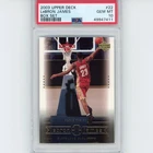 Graded 2003-04 Upper Deck LeBron James #22 Box Set Rookie RC Basketball Card PSA