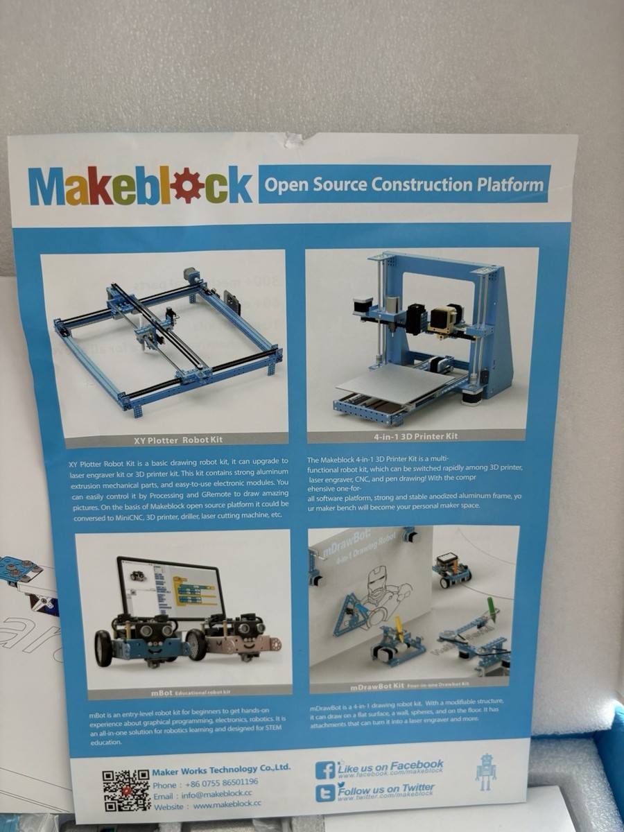 Drawing robot Makeblock mDrawBot Four in One DrawBot Kit | eBay