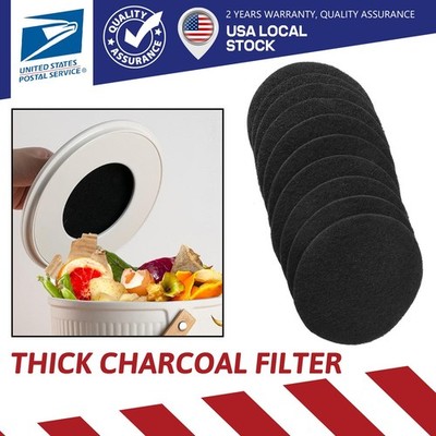 10 Pieces Activated Carbon Filters Compost Bin Filters - Extra Thick Indoor Comp