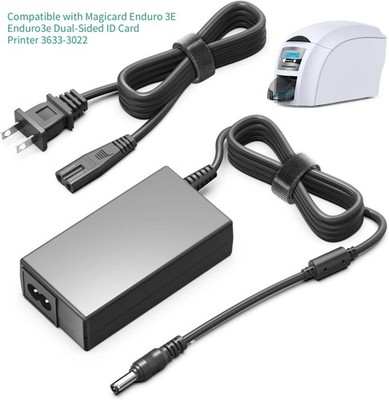 AC Adapter for Magicard Enduro 3E Enduro3e Dual-Sided ID Card Printer 3633-3022