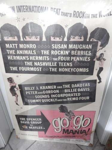 ORIGINAL NUMBERED FULL SHEET POSTER BEATLES PETER+GORDON, BILLY J KRAMER 60s MOD - Picture 1 of 9