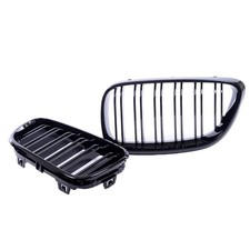 K�hlergrill Doppelsteg Schwarz Glanz passend f�r BMW 2er F22 F23