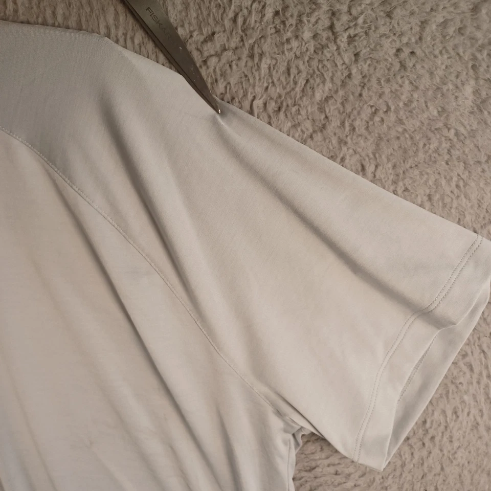 Lady Hagen Mujer Gris Marrón 1/4 Cremallera Top Talla 2XL Manga Corta Ropa Activa Foto 3 de 4