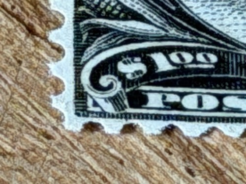 Seltene Briefmarke, Scott #292. 1 $, Cattle in Storm - Bild 7 von 8