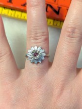 Vintage Sterling Silver Flower Ring Size 5.5