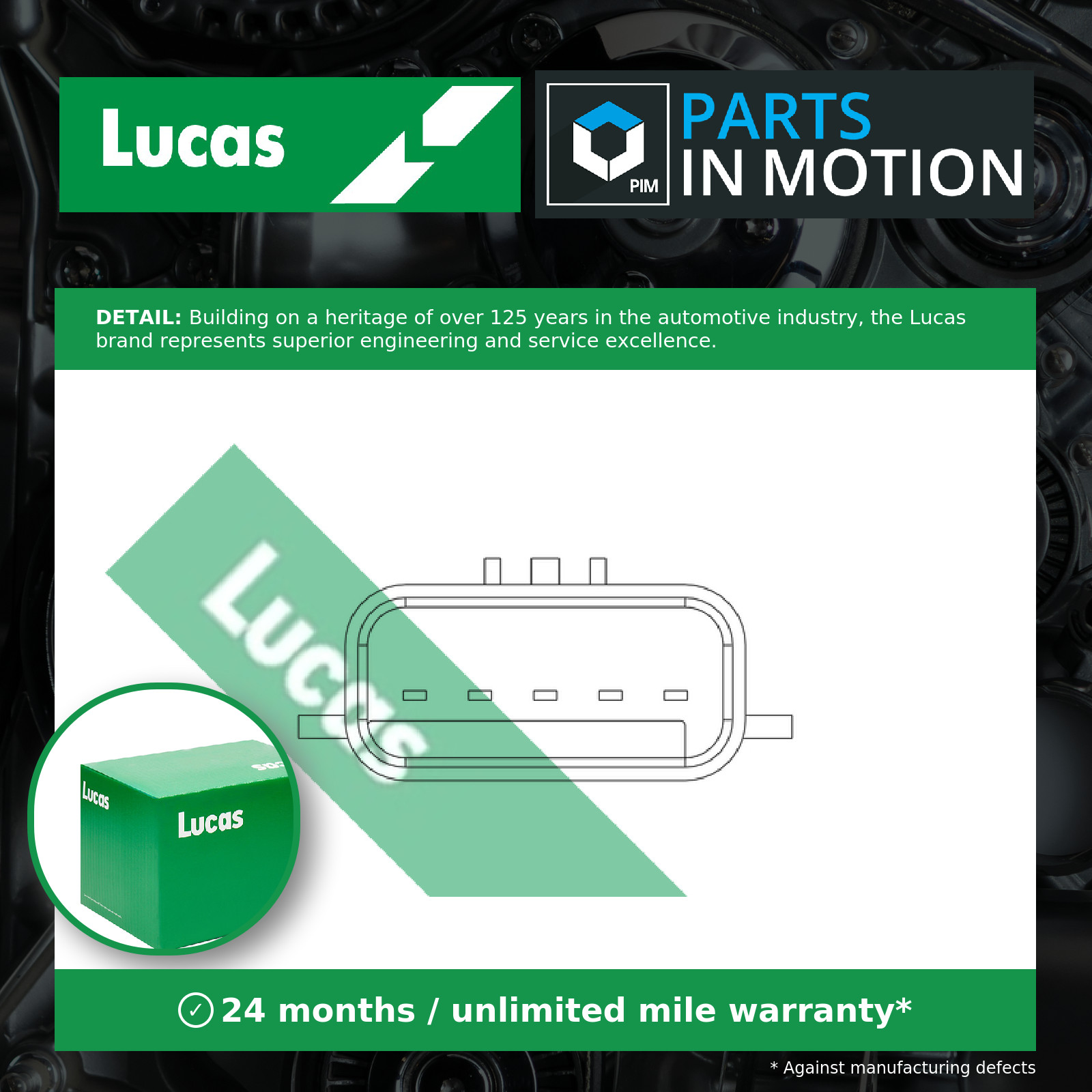Air Mass Sensor fits TOYOTA COROLLA E15 1.4D 06 to 14 1ND-TV Flow Meter Lucas