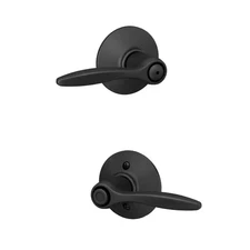 Delfayo Matte Black Privacy Bed/Bath Door Handle