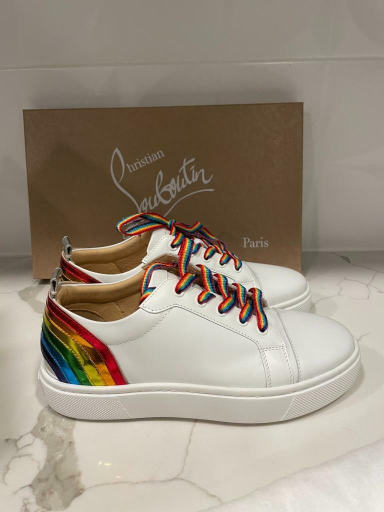 Christian Louboutin ARKENSPEED Rainbow Leather Low Top Christian Louboutin ARKENSPEED Rainbow Leather Low Top