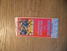 1982 Oklahoma v CO Tkt. Stub; Marcus Dupree Punt Return TD 