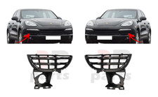 Für Porsche Cayenne 10-14 Neu Vorne Stoßstange Seite Innere Gitter Paar Set