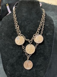 WoW!  British and American Copper Penny Necklaces and Bracelet Film Collection