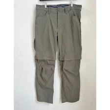 Eddie Bauer Pants Mens 36x30 Convertible Performance Tech Pant Slate Green Hike