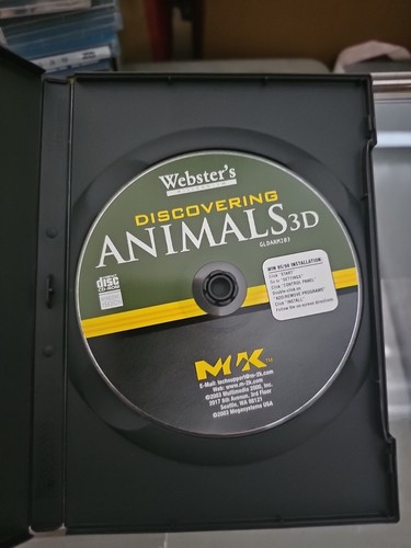 Discovering Animals 3D, ..Webster's PC CD-Rom, Disc Is Perfect - Picture 3 of 3