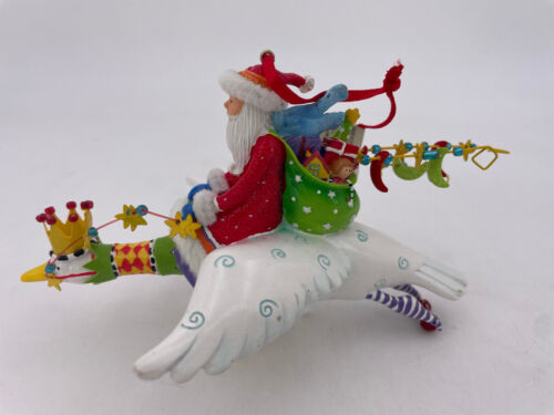 Department 56 - Lollysticks-Santa On Flying Goose Orn. (6.5") #92546 - 第 1/3 張圖片