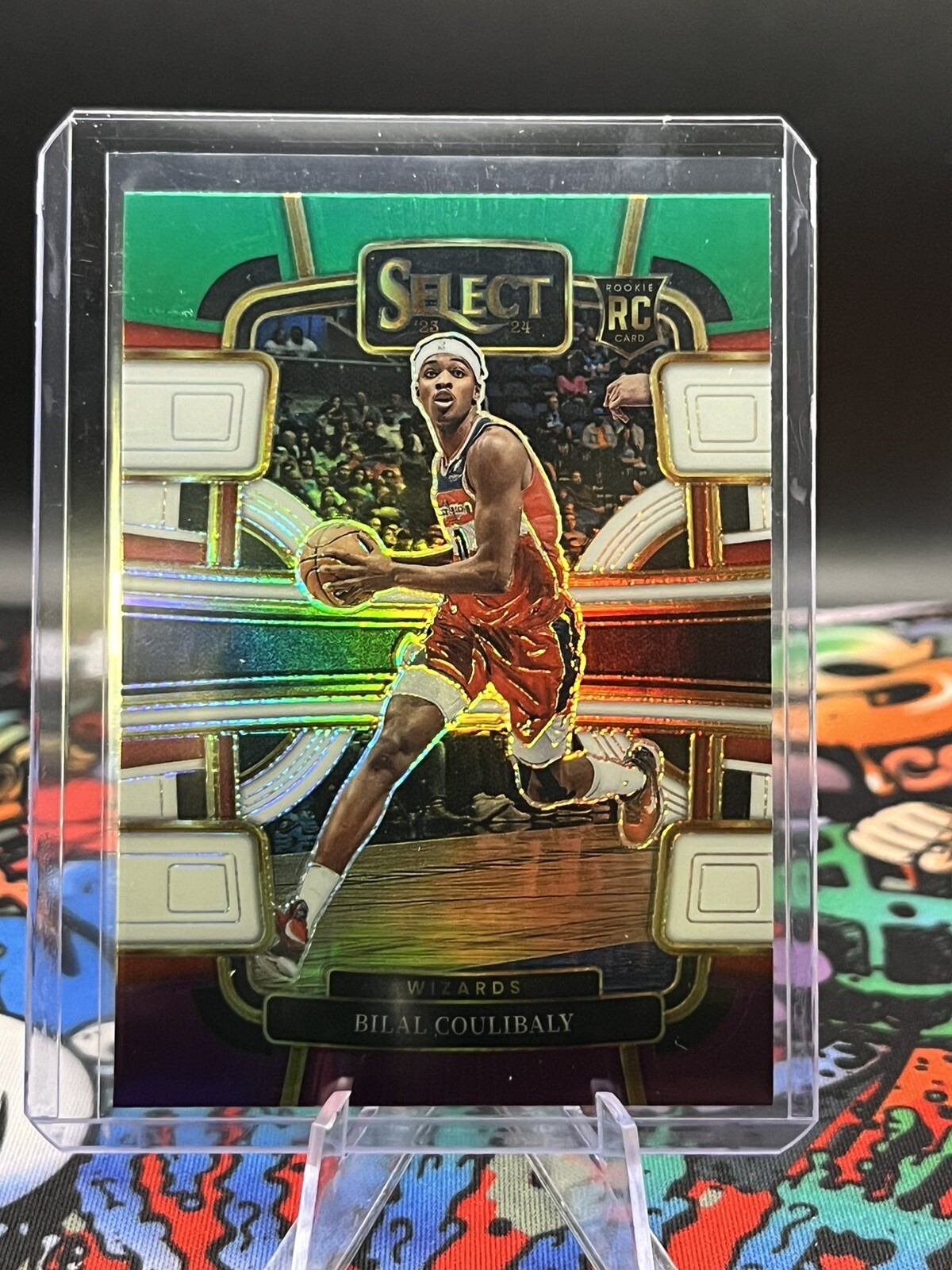 2023-24 Panini Select - Bilal Coulibaly RC #131 - Green White Purple Prizm