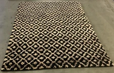 BLACK / GOLD 4'-0" x 6'-0" Flaw in Rug, Reduced Price 1172676099 BOH315A-4