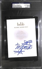 Maria Kanellis Signed Lip Print Kiss Playboy Mansion Stationary PSA/DNA COA WWE