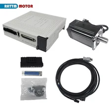 US SHIP】CNC Controller Kit 400W 110V Servo Motor with Brake+Driver Controller