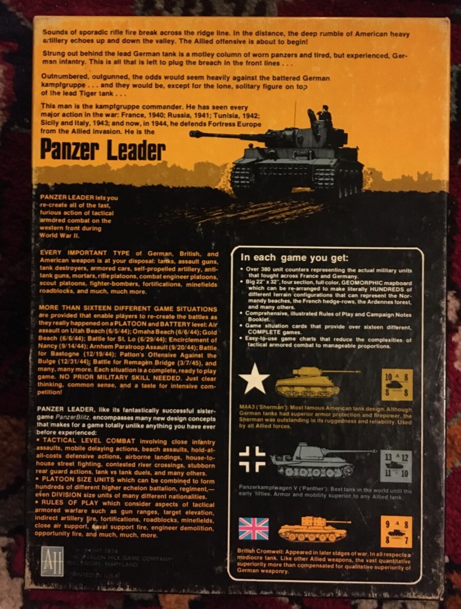 Panzer Leader 戦術戦争ゲーム Panzer Leader: Game of Tactical Warfare on the Western Front – CUBE4ME