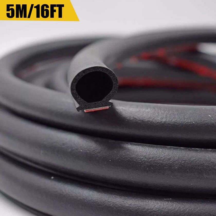 Tira hueca para puerta de goma en forma de D de 16 pies para Chevrolet  Foto 2 de 4