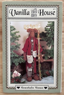 28  Mountain Moose Craft Pattern by Vanilla House #71 Barbara Brunson