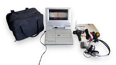 Wharfedale WDP137 TRAGBARER DVD-PLAYER 8'' LCD-BILDSCHIRM Komplettset - getestet & funktioniert