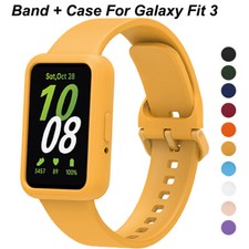 Silicone Band  Case For Samsung Galaxy Fit 3 Sport Strap Protective Cover Case