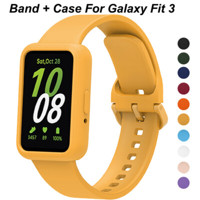 Silicone Band Case For Samsung Galaxy Fit Sport Strap Protective Cover  Case