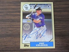 2017 Topps Update #87A-PV Pat Valaika Autograph Card (B17) Colorado Rockies