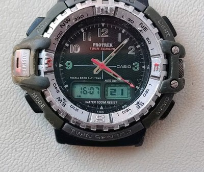Casio Protrek PRT-70 2307 Twin Sensor Rare Fully Working 
