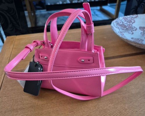 Borsa a tracolla Armani Exchange Mini Tote rosa 100% originale nuova - Foto 3 di 10