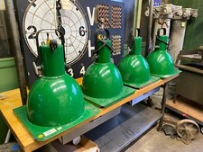 Set of 4 Vintage Green Porcelain 14" Theater Lights Strand Century 4291 Focusing