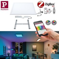 Paulmann Smarthome Led Panel Zigbee Amaris 600X600Mm 35W Rgbw + 2700K Weiß