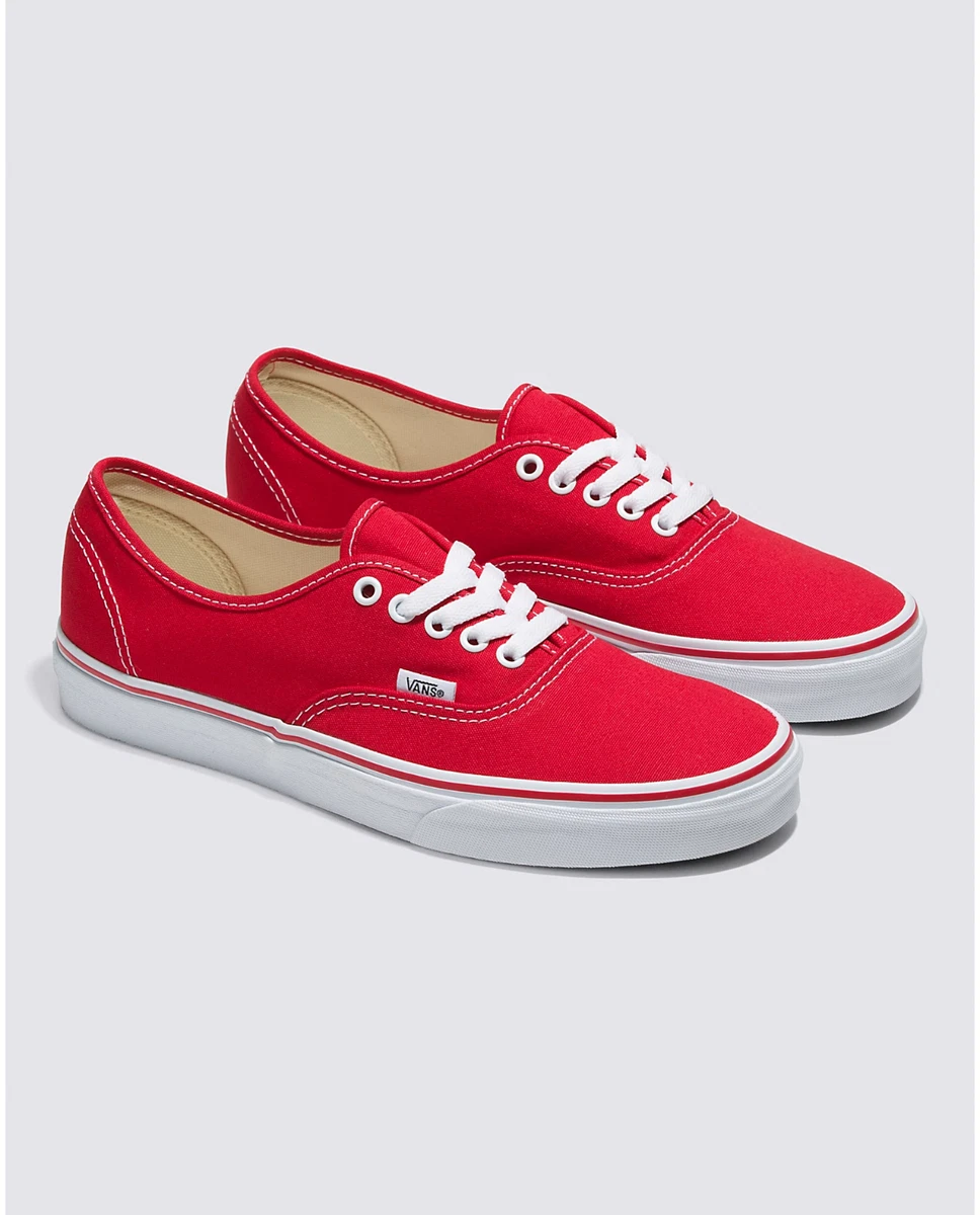 Vans era top red sneakers