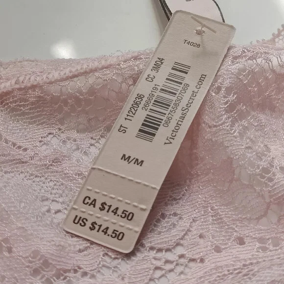 Victoria's Secret The Lacie Paisley Encaje Bikini Panty Bonita Flor Talla S/M Foto 4 de 4