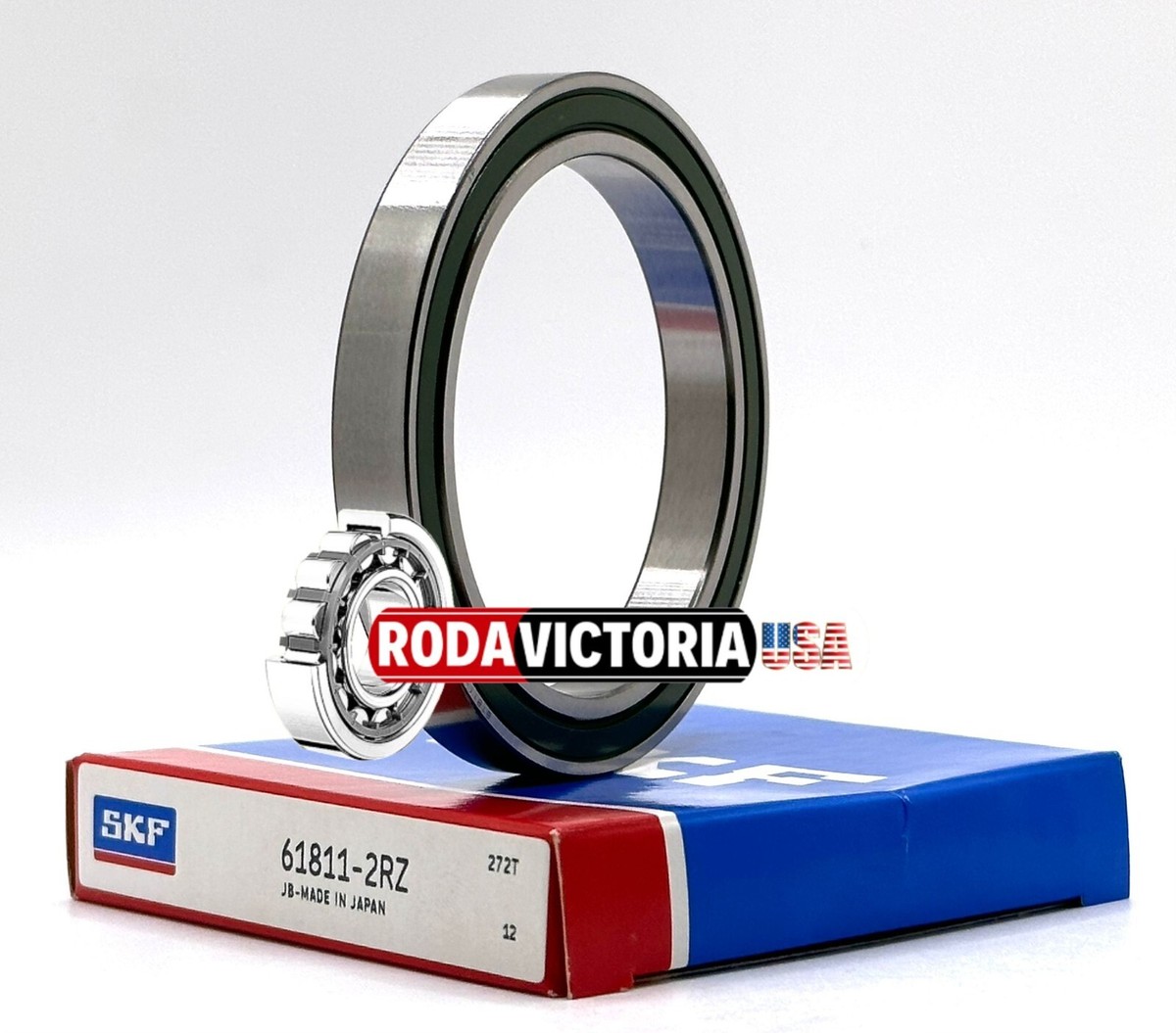 りん SKF 61811 2RZ DEEP GROOVE BALL BEARING, RUBBER SEALED 55x72x9mm | eBay
