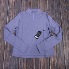 Allbirds NEW NWT Womens Small Purple Natural Run Mid Layer 1/4 Zip Jacket