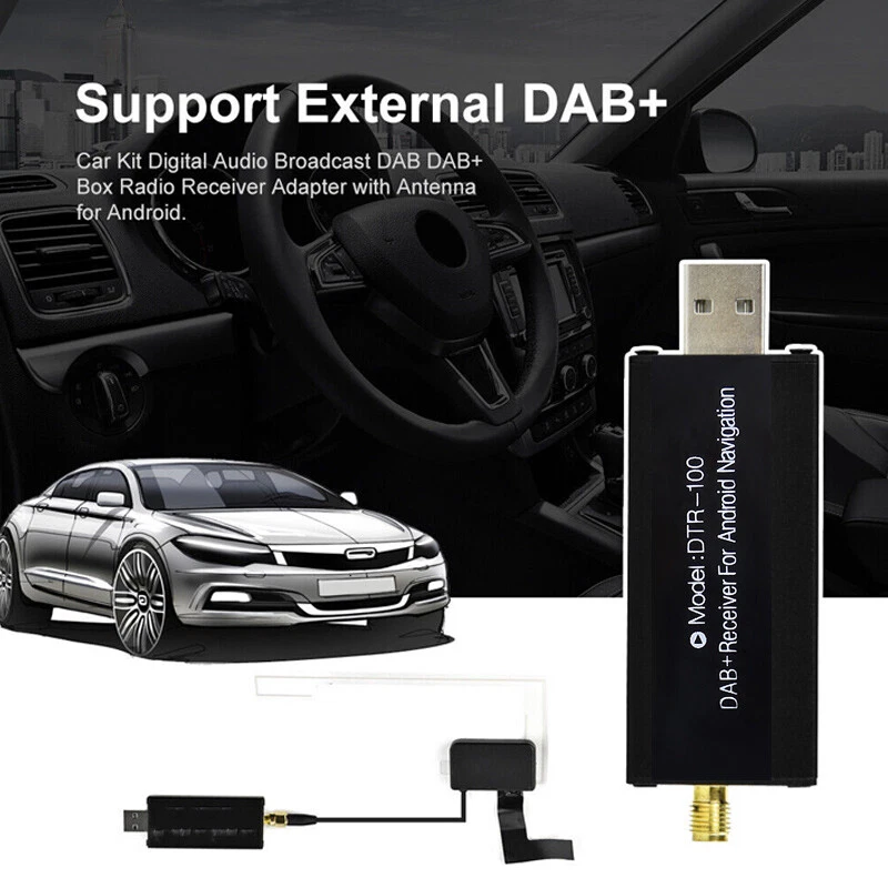 Car USB Android DAB+ Car Radio Adapter Digital Tuner Audio Receiver Antenna UK - Image 3 of 4