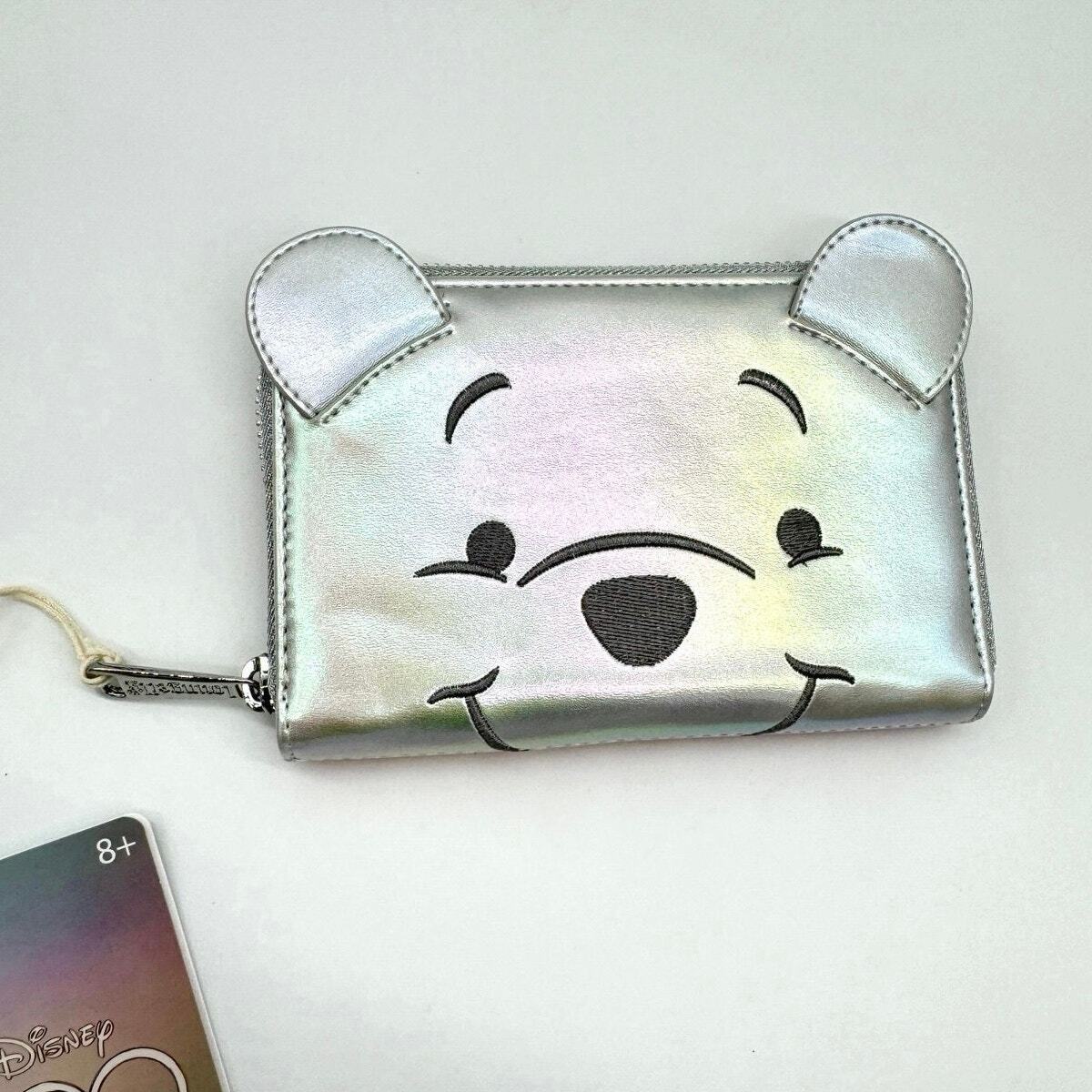 【Lounge Fly】Disney100 Winnie the Cosplay Zip Around Wallet Disney Loungefly Disney100 Exclusive Platinum Winnie the