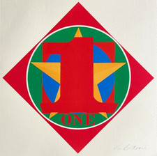 Robert Indiana Litografia Guggenheim-Museum-COA originale numerata firmata op