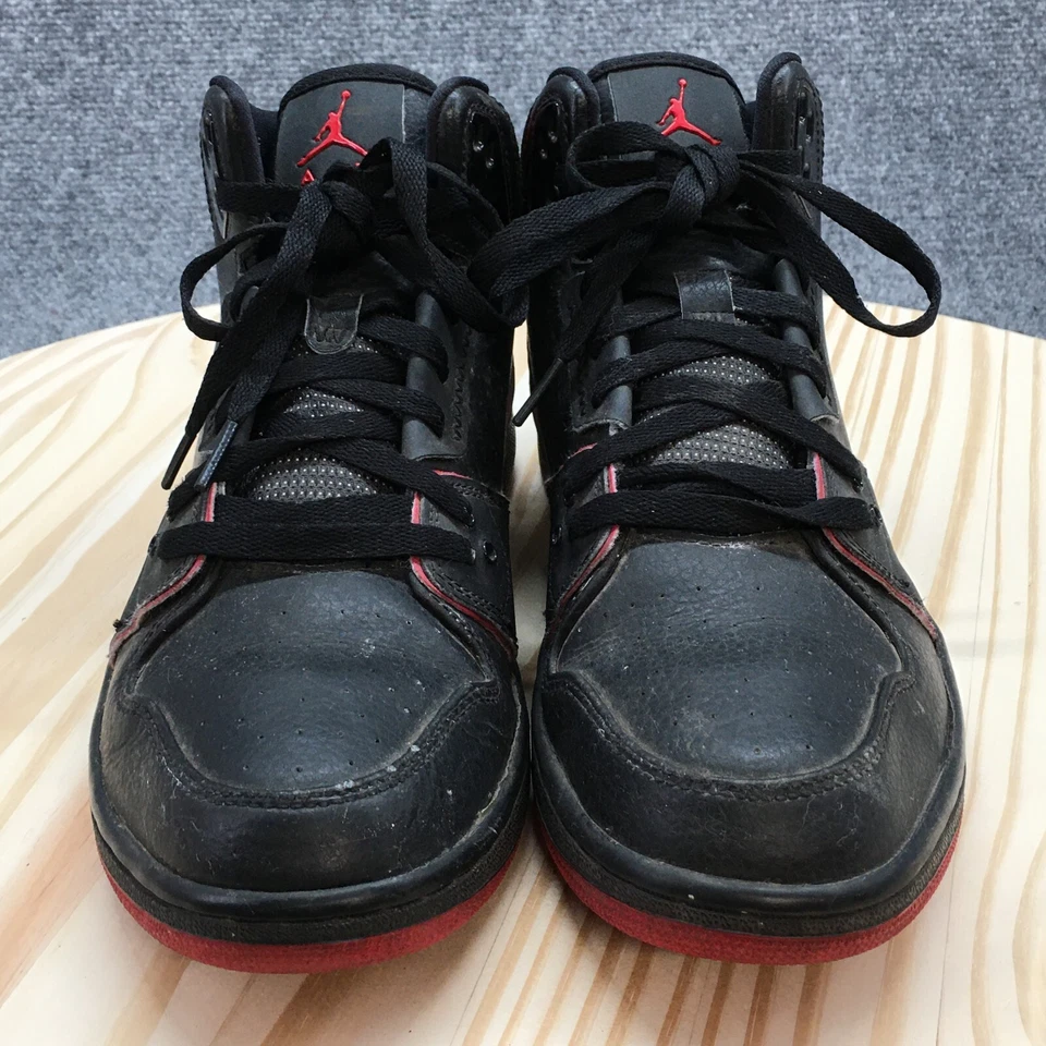 Nike Zapatos Para Hombres 8.5 Jordan 1 Flight 2 Bred Tenis de Baloncesto 555798 014 Negro Foto 4 de 4