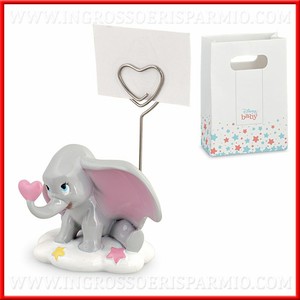 Porta Memo Foto Dumbo Rosa Disney Bomboniere Utili Battesimo Femminuccia Offerta Ebay