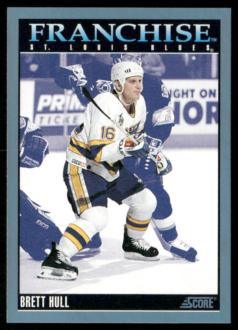 Brett Hull #435 Hockey Cards 1992 Score trading card — raw and PSA graded price guide