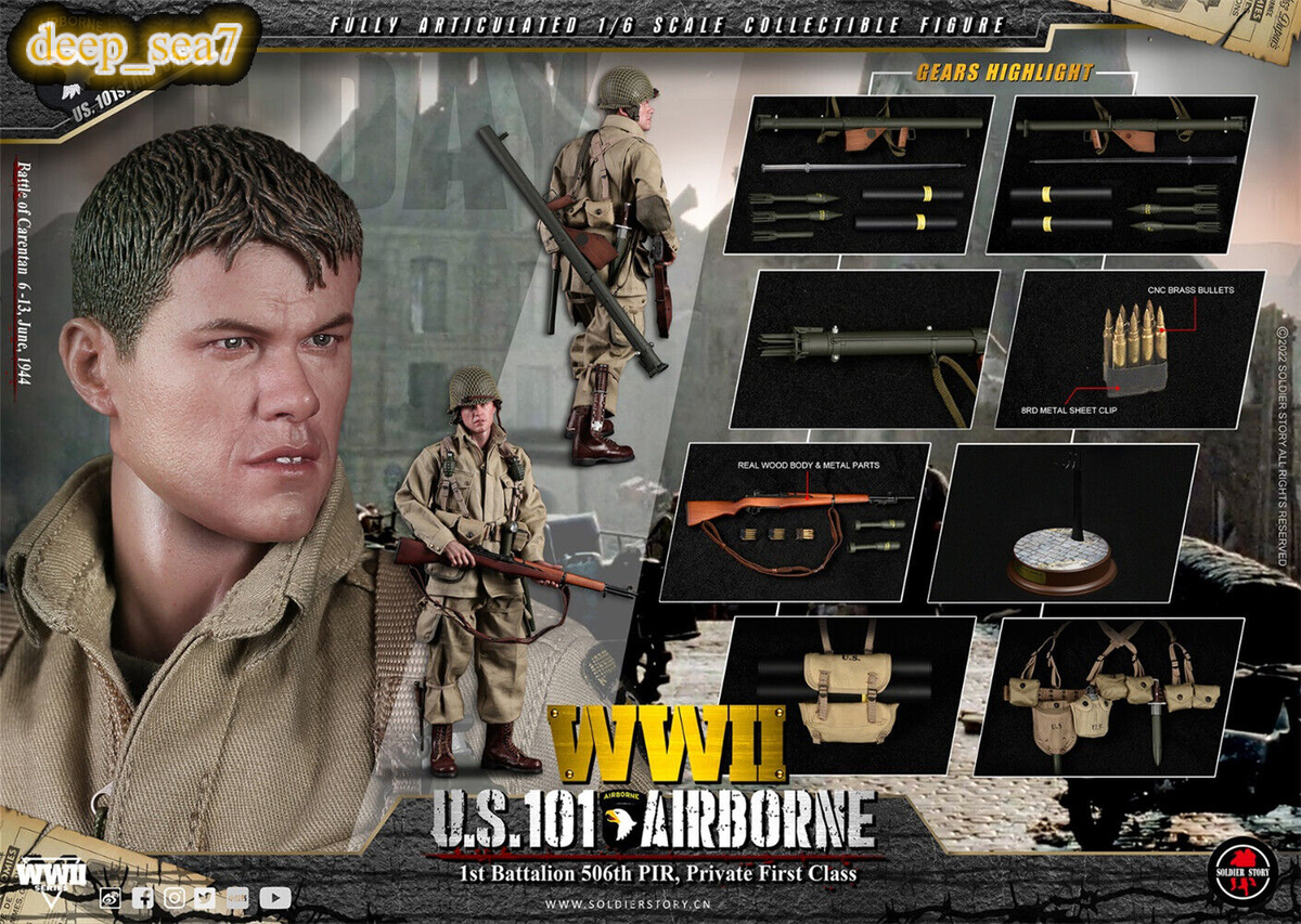 Soldier Story 1/6 SS126 WW2 US 101st Airborne Private First Class