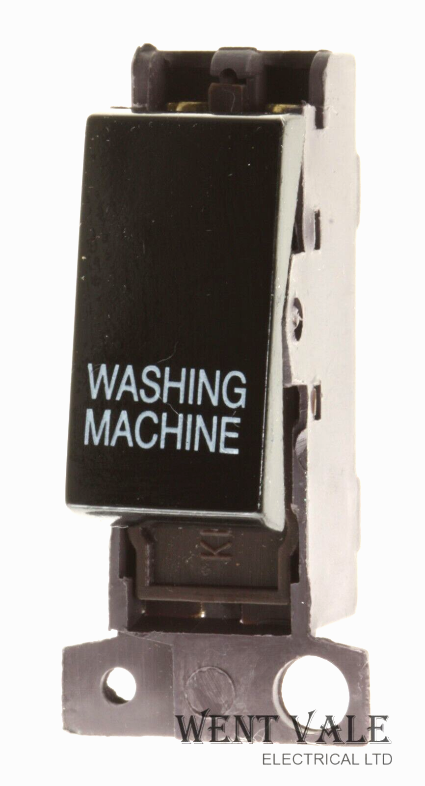 Click Mini-Grid  MD018BKWM  10a D/Pole Black Mini Grid Sw Module Washing Machine