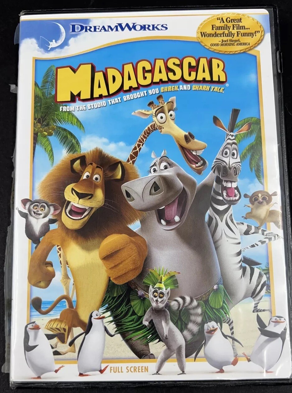 Madagascar DVD Dreamworks (Full Screen 2005 Edition)