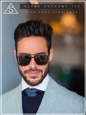 Mens Luxury Oversized Rectangular Designer Fashion Racer Plastic Sunglasses 