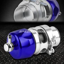 38MM VEE PORT TURBO CHARGER/INTERCOOLER ALUMINUM BLOW OFF VALVE BOV 20 PSI BLUE