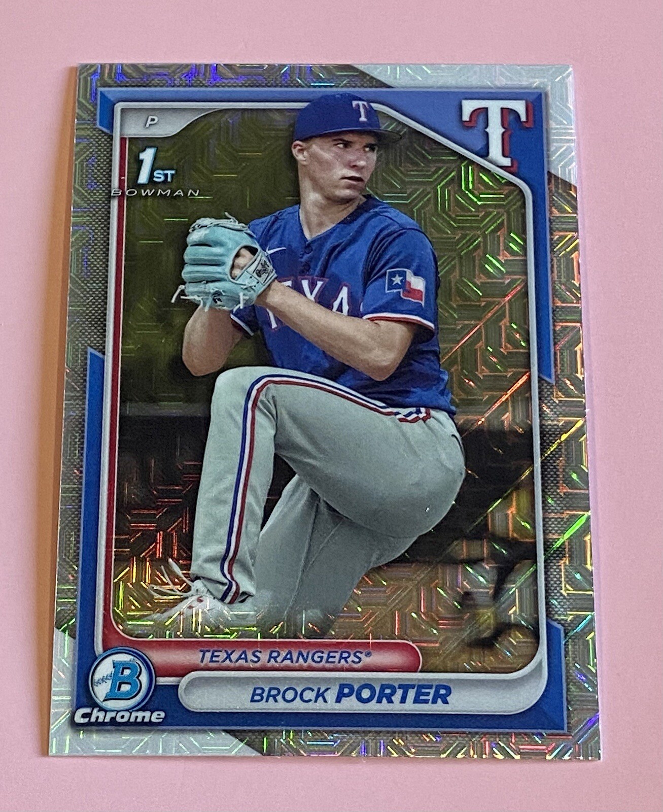 2024 Bowman 1st Chrome Baseball Brock Porter #BCP-36 Mojo Rangers