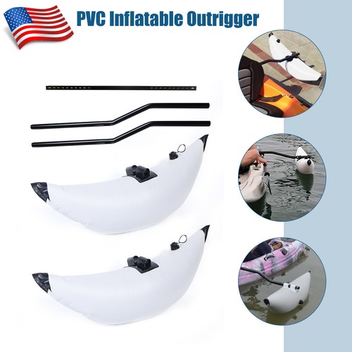 2x Kayak Lightweight PVC Inflatable Outrigger Fishing Boat Stabilizer System NEW
